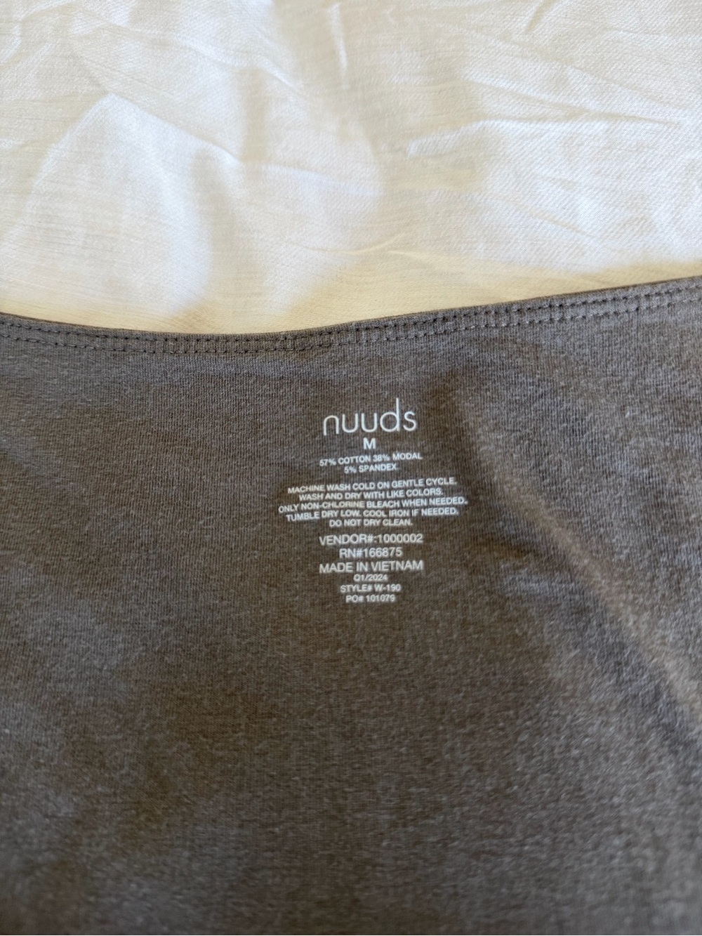 Nuuds Square-Neck Short Sleeve Bodysuit - Picture 2 of 2